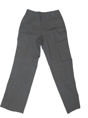 Vintage Banana Republic Womens Pants Sz 2 Straight Flat Front Gray Wool Italy
